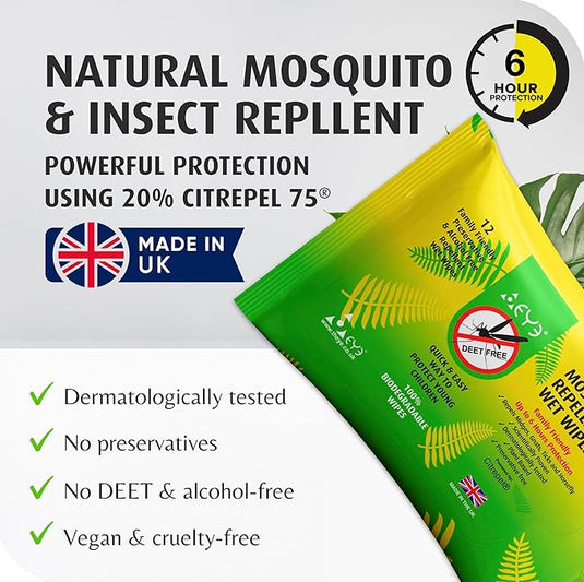 Theye Mosquito Repellent Wet Wipes