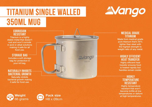 Vango Titanium Single Walled Mug