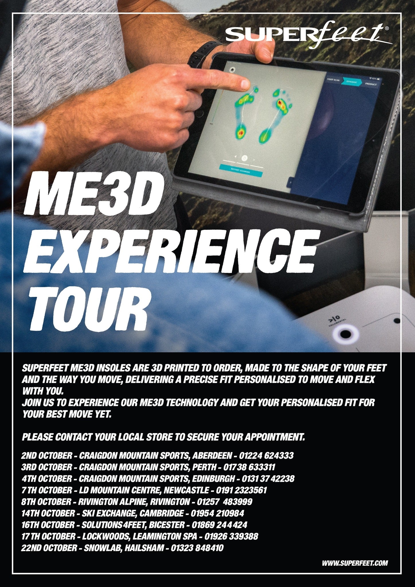 Superfeet ME3D Custom Insole Tour – Craigdon Mountain Sports Edinburgh