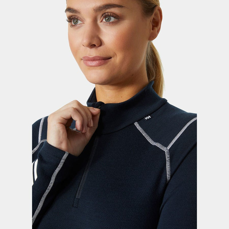 Load image into Gallery viewer, Helly Hansen Lifa Merino Womens Mid Weight 1/2 Zip Midlayer
