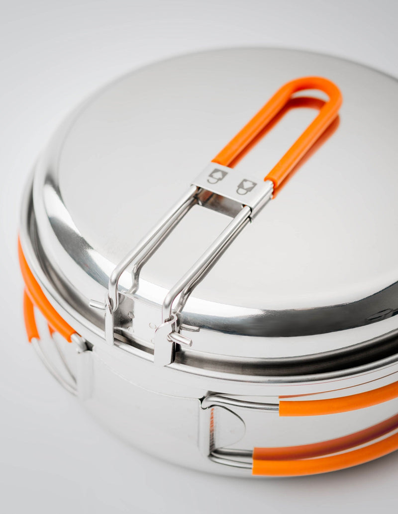 Load image into Gallery viewer, GSI Glacier Stainless 1 Person Mess Kit
