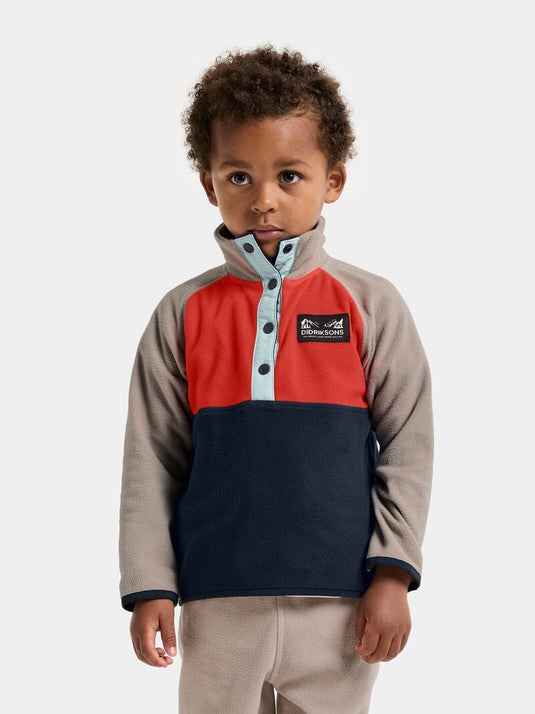 Didriksons Monte Kids Half Button Fleece